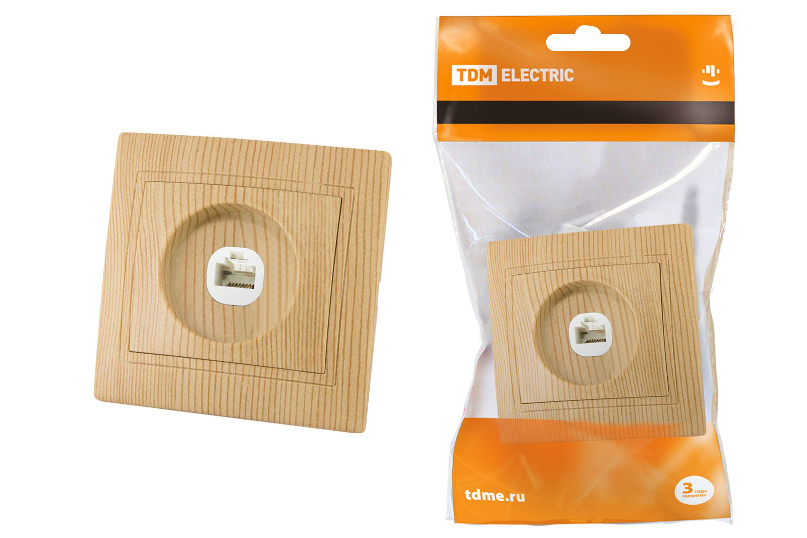 Розетка телефонная RJ11  ЭКО