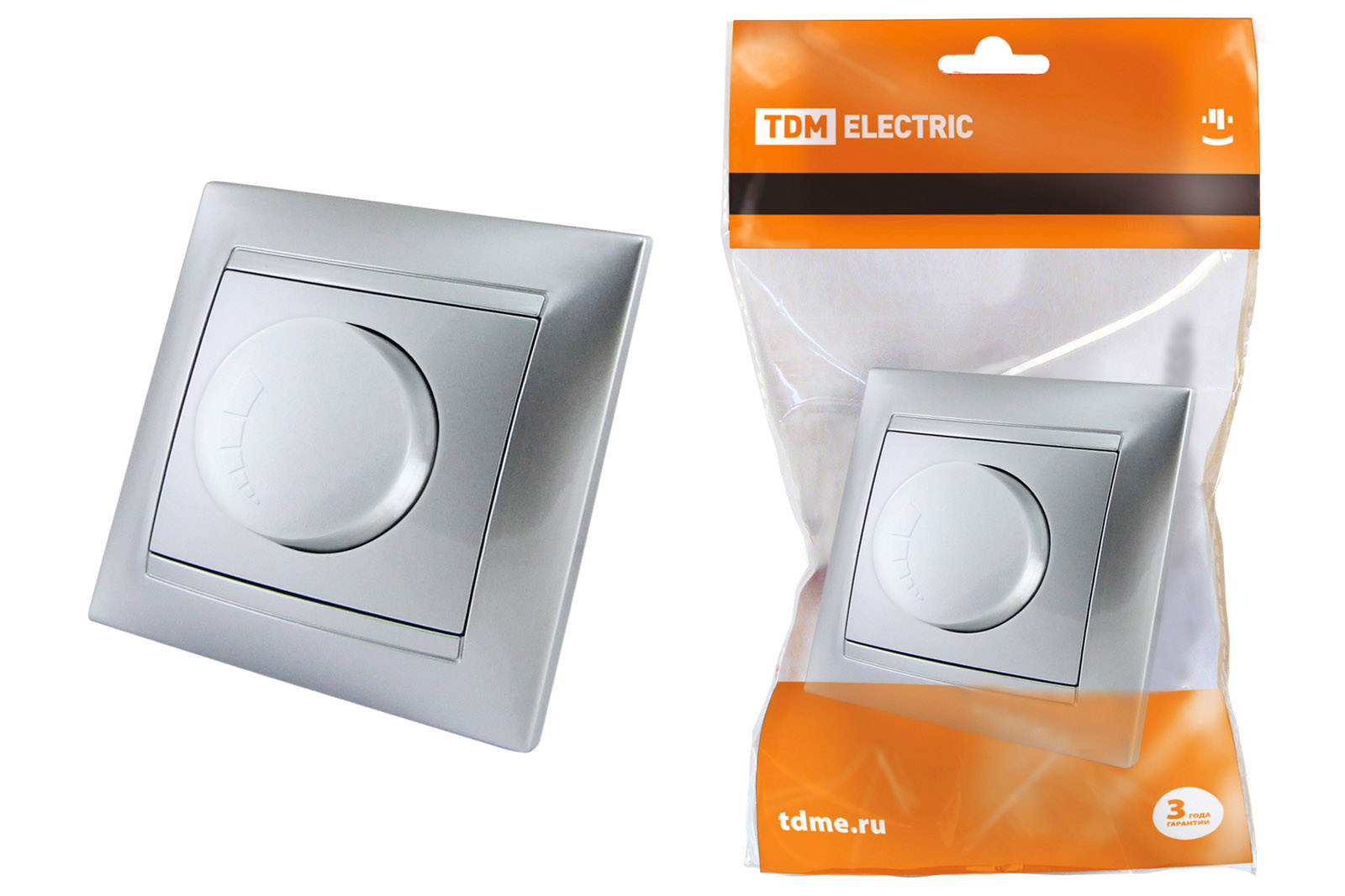 Светорегулятор RL 300 Вт серебр. металлик Лама